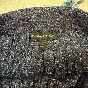 Banana Republic Blue Flowy Sparkly Skirt